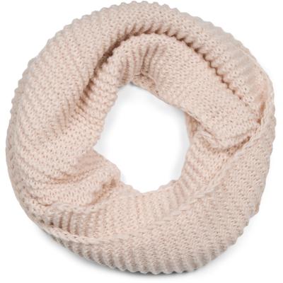 Loop STYLEBREAKER "Strick Loop Wellenmuster", Damen, beige, Obermaterial: 100% Polyacryl PAN., Modisch, Modetücher Loop