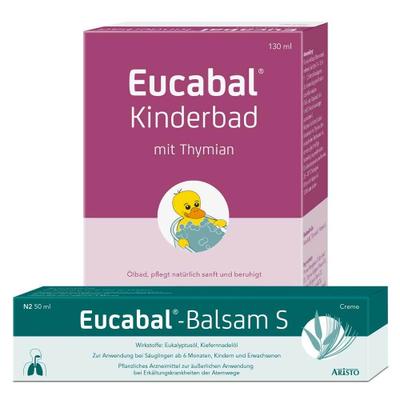 Eucabal Set Balsam S + Kinderbad mit Thymian 1 St