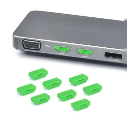 [SmartKeeper ESSENTIAL] 10 x HDMI  Port Schlösser ohne Micro Typ Schlüssel / Grün