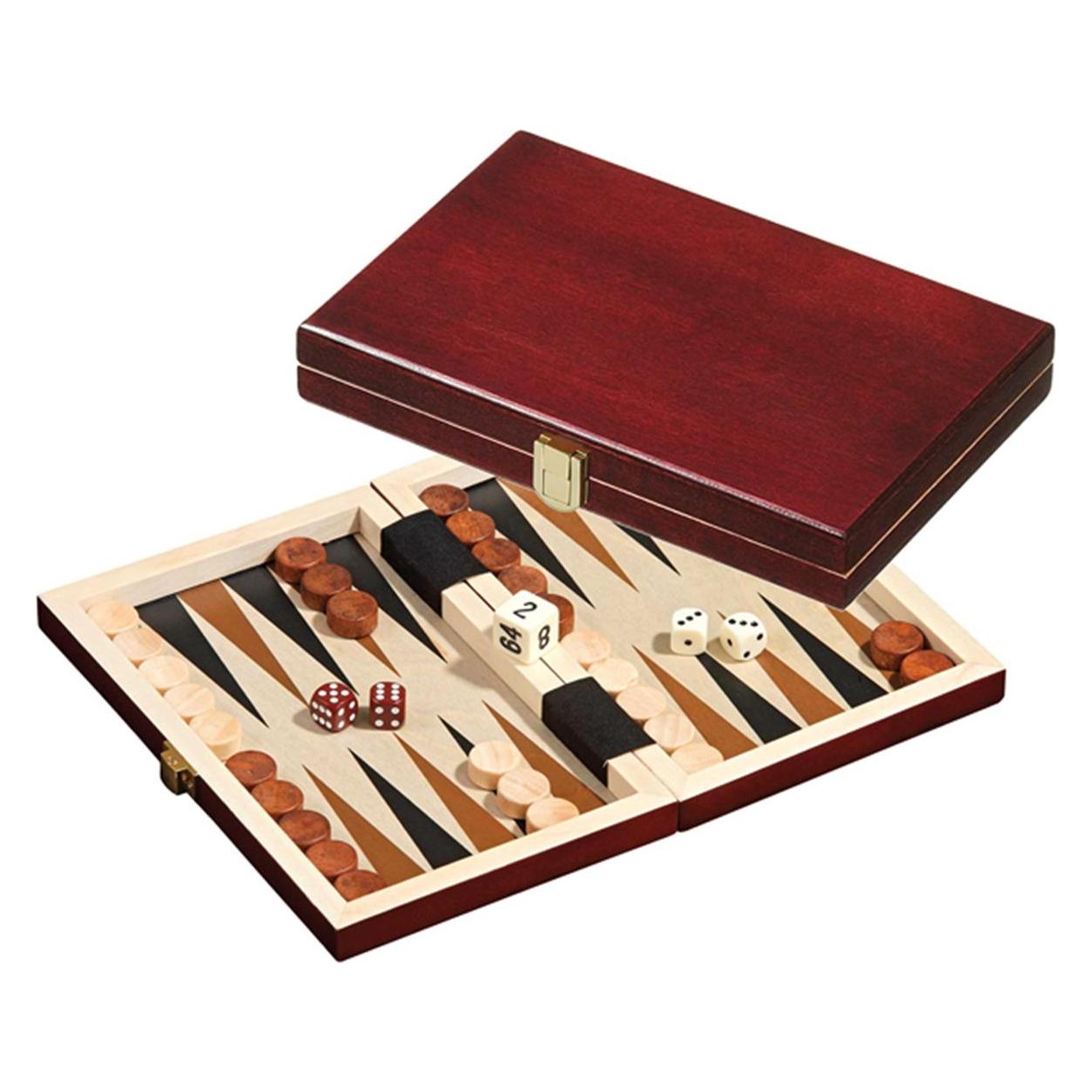 Philos Backgammon Saloniki (Deutsch, Englisch, Französisch, Italienisch, 2 Spieler) (1100)