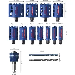 Bosch Professional Zubehör, Lochsäge, Lochsägen-Set