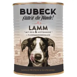 Bubeck 400g Hundenassfutter Lamm mit Reis & Hüttenkäse