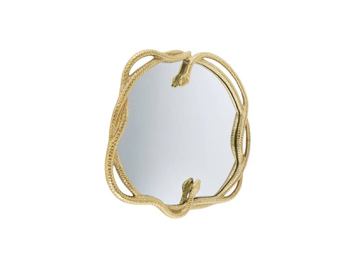 Design Wandspiegel „Snake“ Gold Invicta Interiors