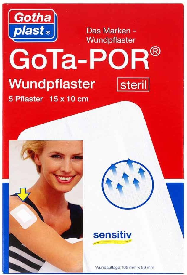 Gothaplast Gota-por Wundpflaster steril 100x150 mm 5stk