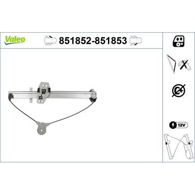 VALEO Fensterheber 851852 vorne links für HONDA