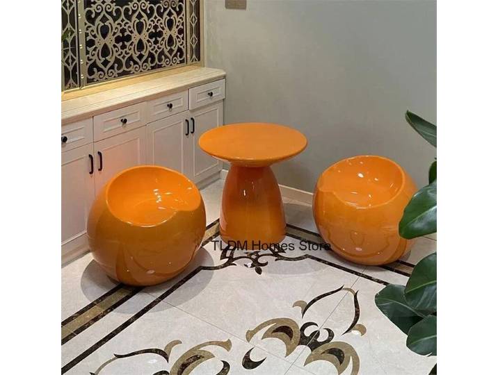 Pouf ottoman moderne Apple Creative pour salon, tabouret bas, tabouret à chaussures pour entrée, chaise de maquillage pour chambre à coucher, mobilier