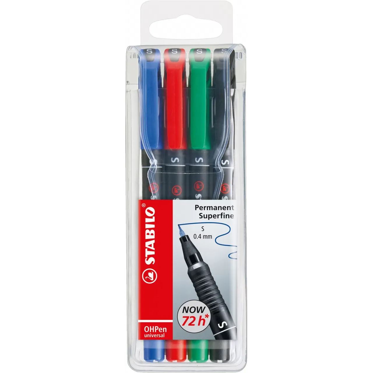STABILO OHPen universal Folienstifte-Set farbsortiert permanent 4 St. (841/4)