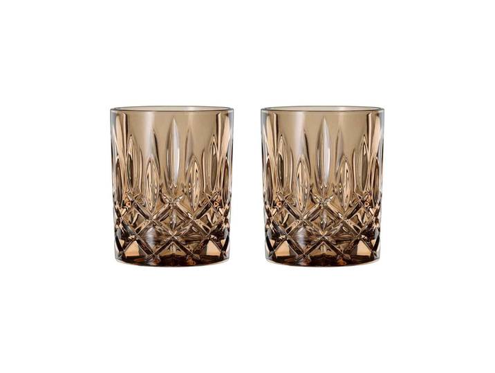 Whiskyglas NACHTMANN Whiskybecher Noblesse Vintage 295 ml 2er Set , braun (tobacco), 2 tlg., Glas, Trinkgefäße, Whiskyglas