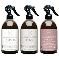 probioWELLCLEAN Probier-Set mit Probiotik Küche, Bad, Raum & Textil, 3x 500ml