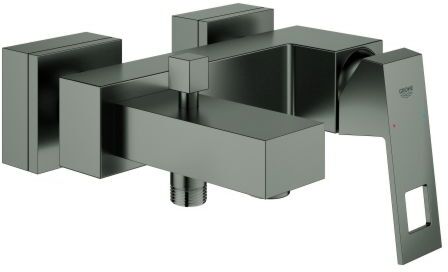 Grohe Eurocube Wannenarmatur 23140AL0 hard graphite gebürstet, Wandmontage