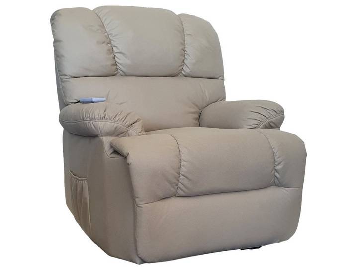 abc HOME Sessel elektrisch – Aufstehhilfe, Massage & Heizung – Creme