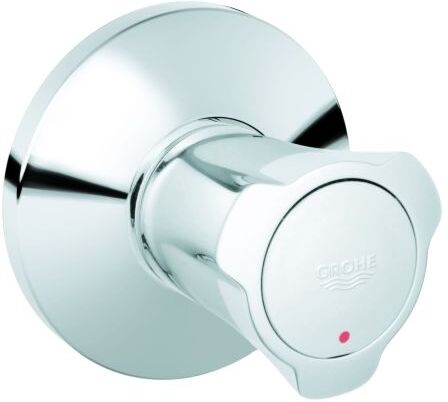 Grohe Costa Unterputzventil 19855001 chrom, Markierung rot, mit Schubrosette
