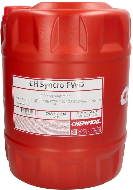 Getriebeöl CHEMPIOIL Syncro FWD 75W85 20L