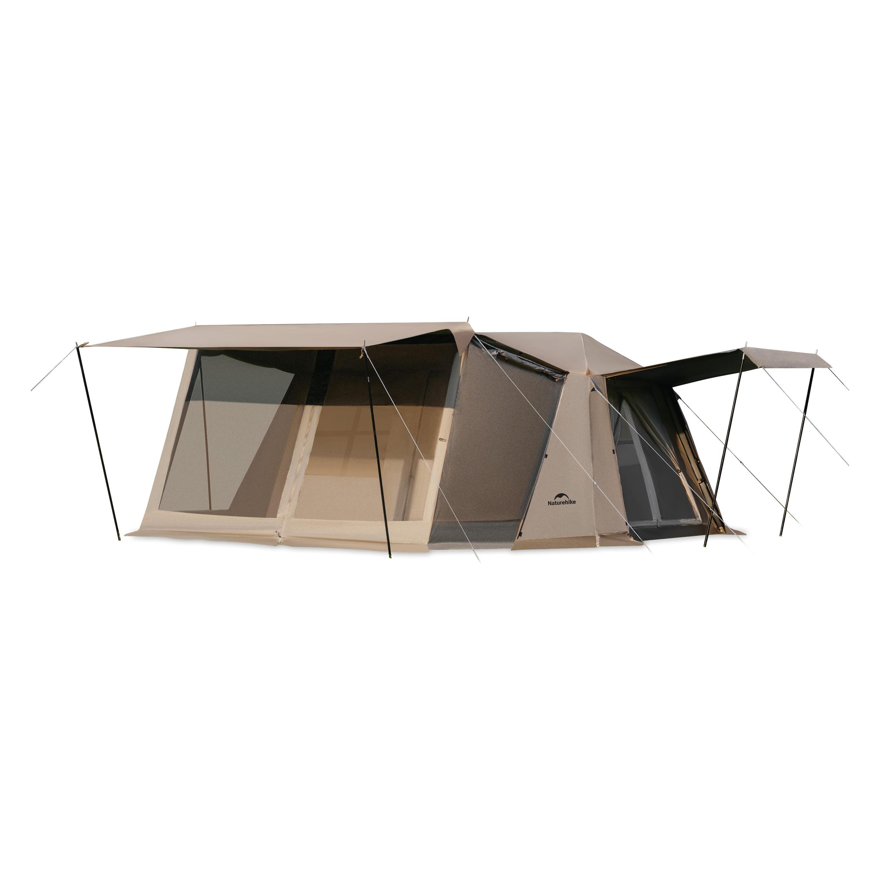 Naturehike Village 13 (Kuppelzelt, 8 Personen) (CNH22ZP004-brown-Tiblack)