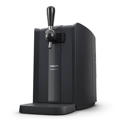 PHILIPS Bierzapfanlage "Perfect Draft 5000 Series", schwarz, B:26,1cm H:44,3cm T:49,3cm, Zapfanlagen, mit 3 Grad Kühlung und LED Beleuchtung