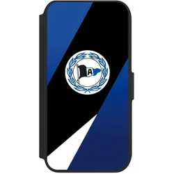 Nivocase Klapphülle für Apple iPhone 7 Handyhülle aus Kunst Leder NIVOflip schwarz Arminia Bielefeld DSC (Apple iPhone 7), Smartphone Hülle, Schwarz