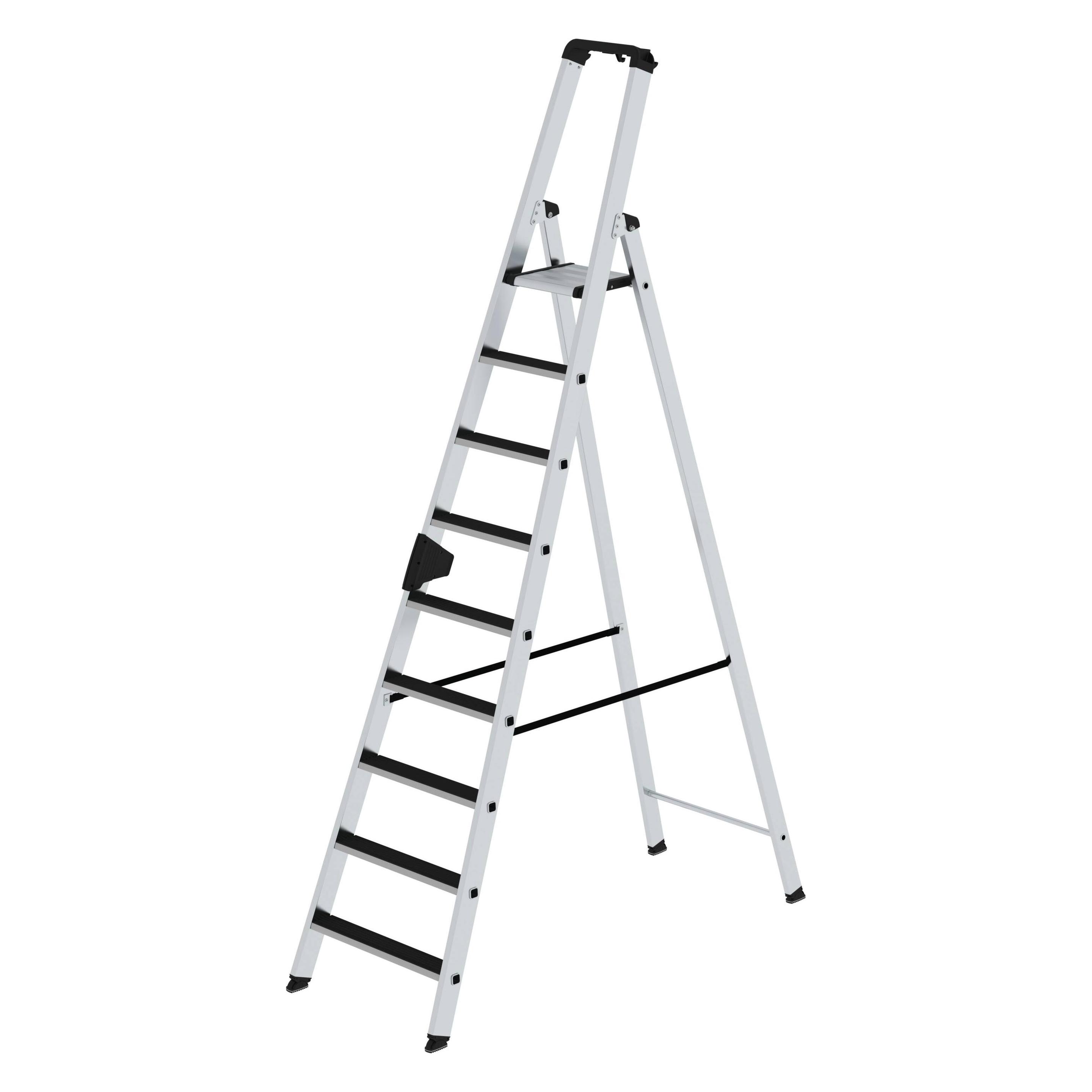 Munk Stufen-Stehleiter einseitig begehbar mit clip-step 9 Stufen (Stehleiter) (041509)