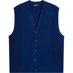 J. LINDEBERG Weste Markus Knitted, dunkelblau
