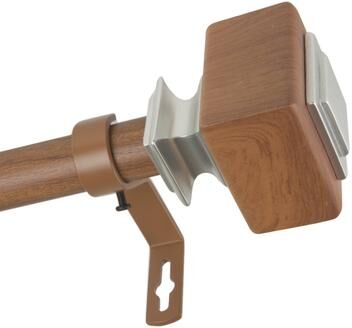 InStyleDesign Elena 1 inch Faux Wood Curtain Rod