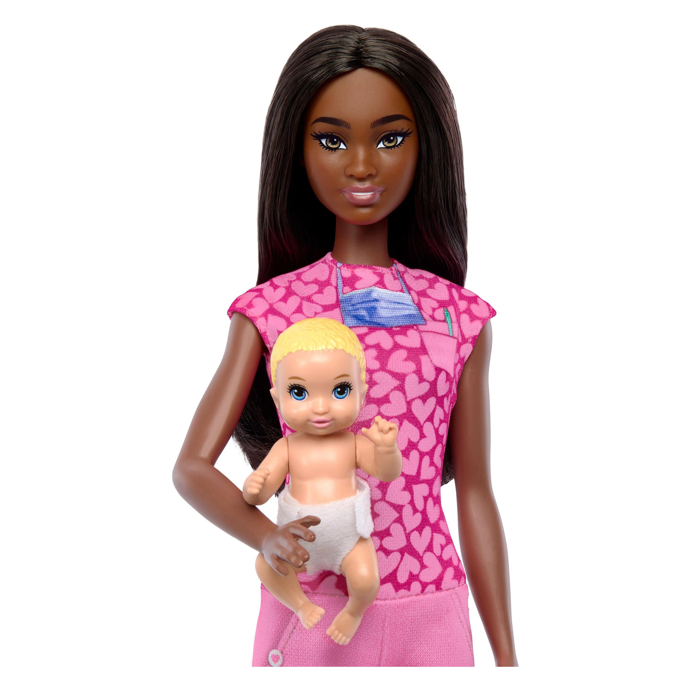 Mattel Barbie You Can Be Anything - Baby Doctor Dark Skin With Child α 3+ JCR73 (JCR73)