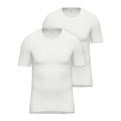 Unterhemd AMMANN "2er Pack T-Shirt Unterhemd Day Classic", Herren, Gr. 6, N-Gr, weiß, Obermaterial: 100% Baumwolle CO., Unterhemden Unterhemd