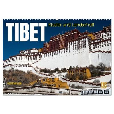 Tibet - Kloster und Landschaft (Wandkalender 2027 DIN A2 quer), CALVENDO Monatskalender