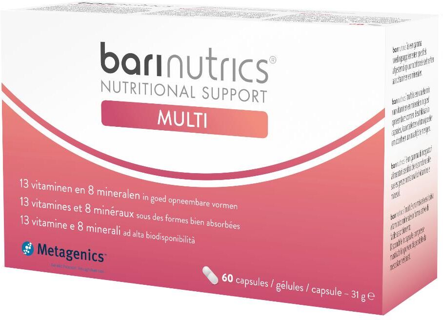 METAGENICS BELGIUM bvba BariNutrics Multi Capsule 60 Capsule