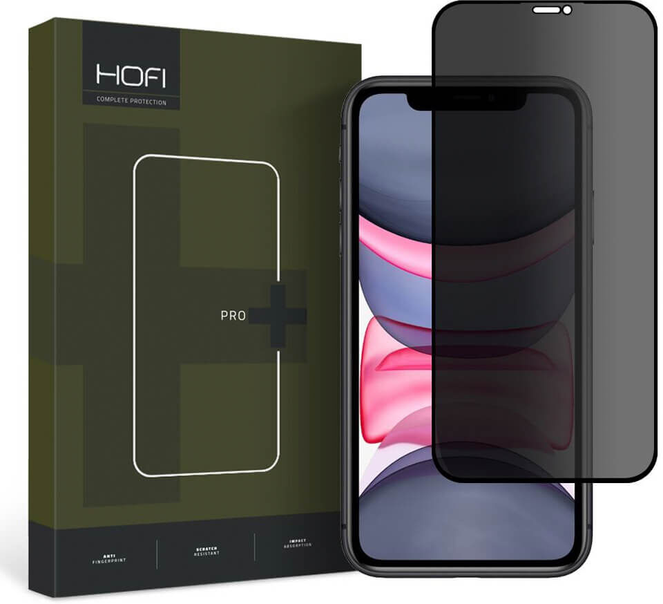 Apple iPhone XR / 11 Hofi Anti Spy Pro+ Yksityisyyssuoja Panssarilasi