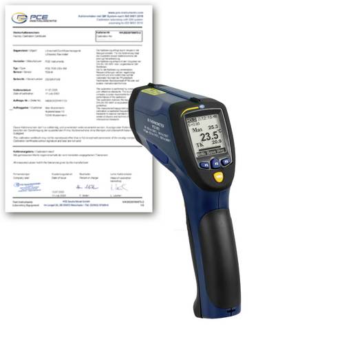 PCE Instruments PCE-893-ICA Infrarot-Thermometer kalibriert (ISO) Optik 50:1 -50 - +1200°C Berührungslose IR-Messung