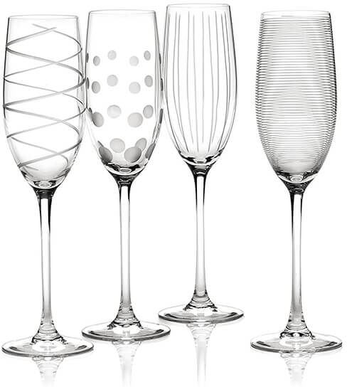 Mikasa Cheers Set Of 4 Flute Glasses