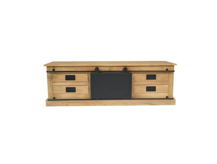 Meuble tv style atelier à porte coulissante