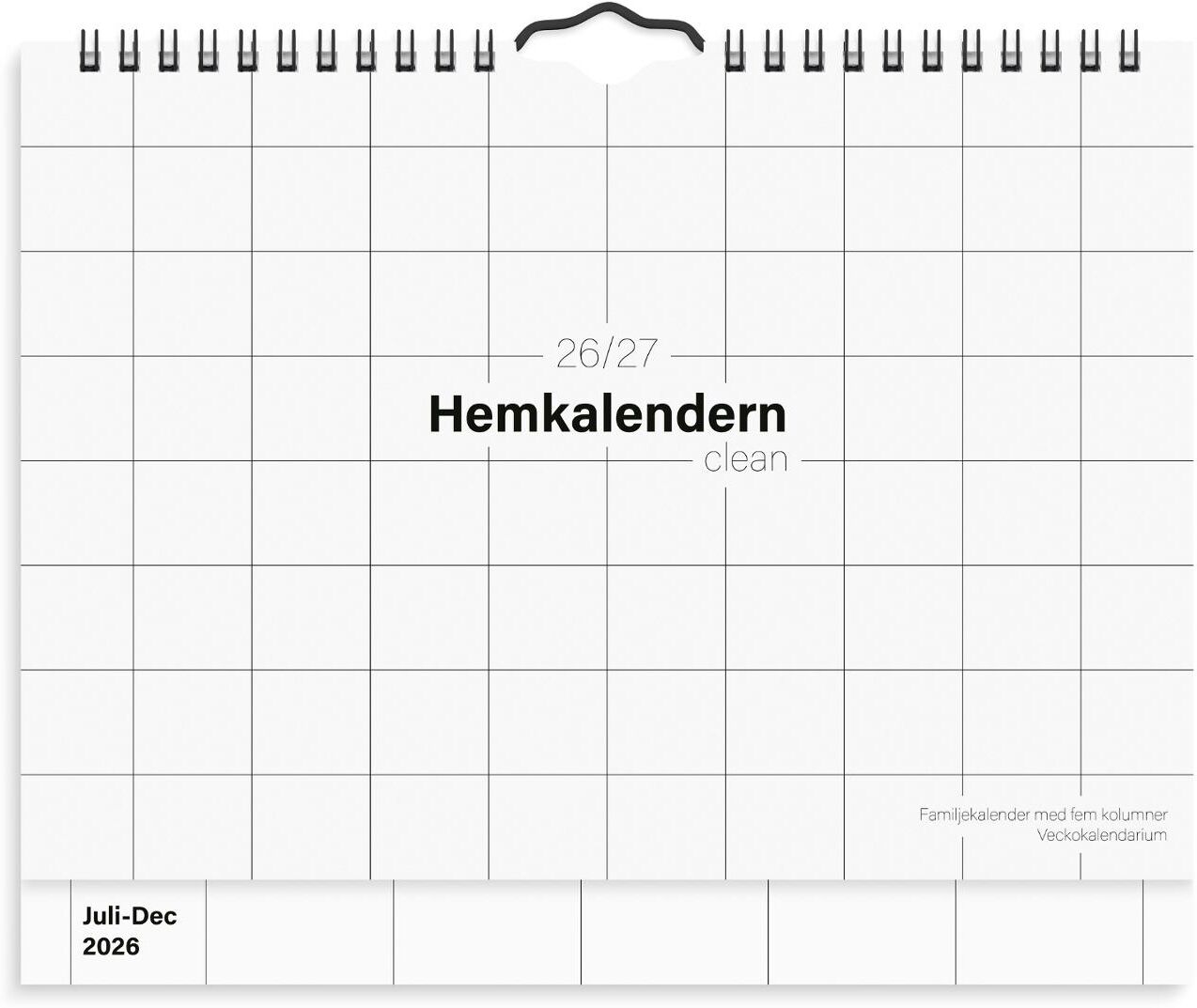 BURDE Hemkalendern Clean 26/27