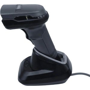 Albasca Barcode-Scanner Ray 202, 2D Standard, USB, Bluetooth, Funk, 2D Imager, Handscanner, mit Basisstation