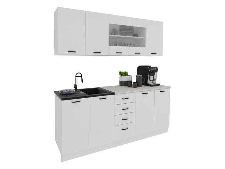Cuisine Riga haaus Blanc L 200 cm
