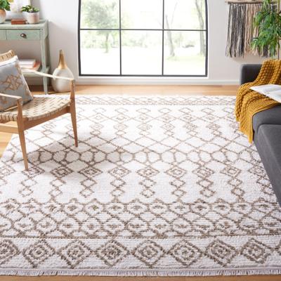 SAFAVIEH Augustine Bruna Moroccan Boho Fringe Rug