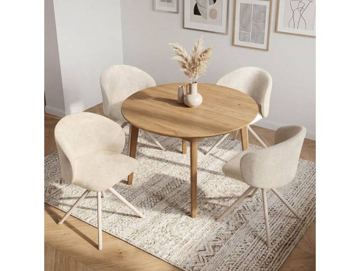 Lot de 4 chaises pivotantes KIRA