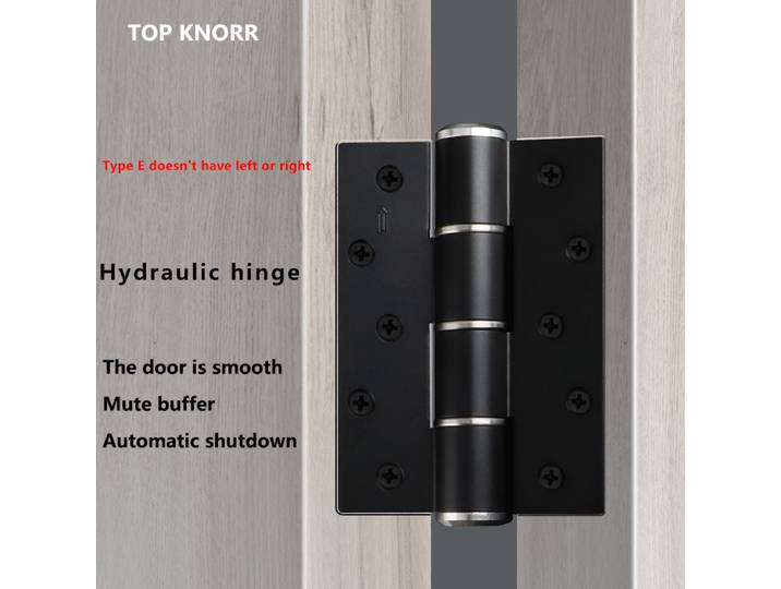 Charnière Hydraulique Invisible, Ferme-Porte à Fermeture existent, Charnière à Amortissement Silencieux, Sans Fente, Type E, Charnière Cachée