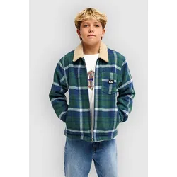 Quiksilver DNA Sherpa Harrington Kids Jacke dark denim harrin check Gr. T12