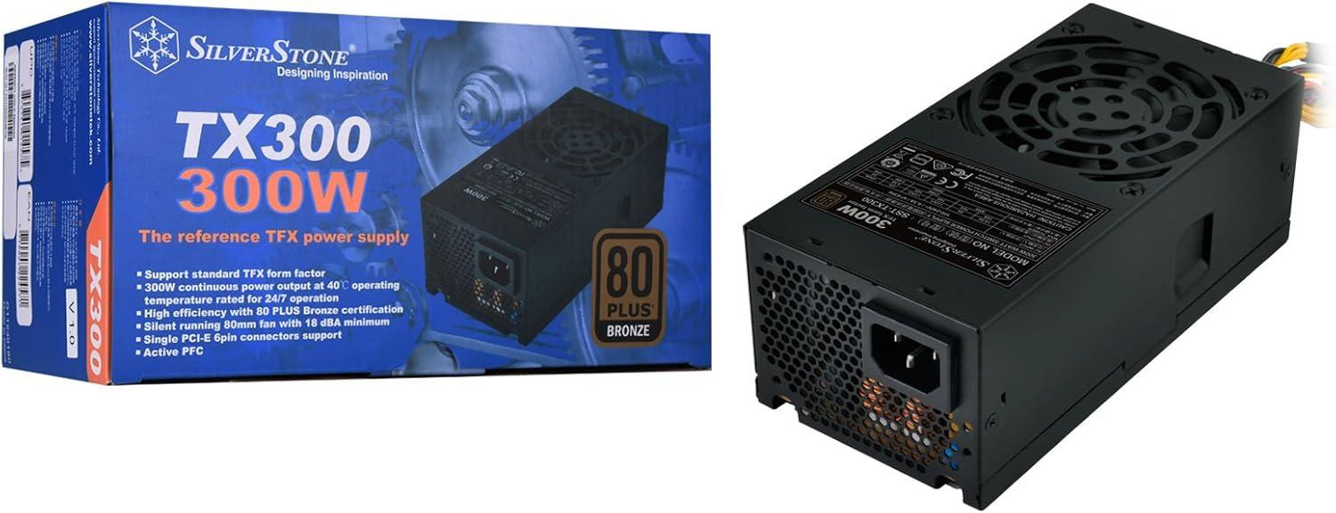 Silverstone SST-TX300 voeding, zwart, 1x PCIe, 300 Watt