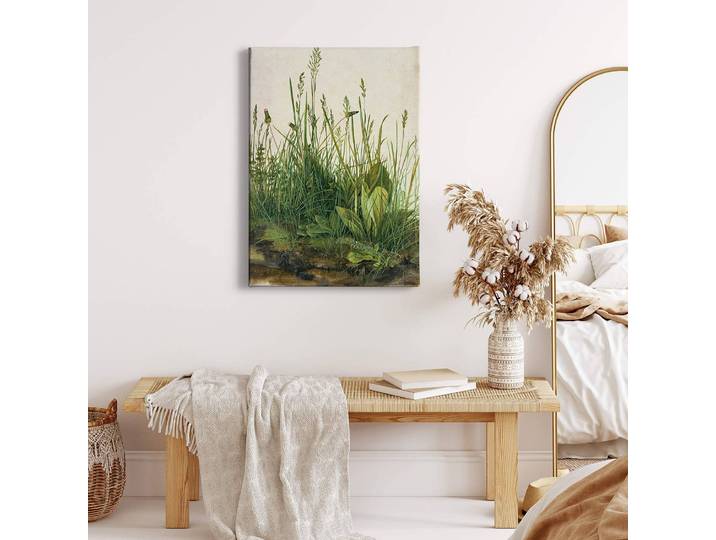 Leinwandbild The Great Lawn Polyester PVC / Fichtenholz Grün 50 x 70cm