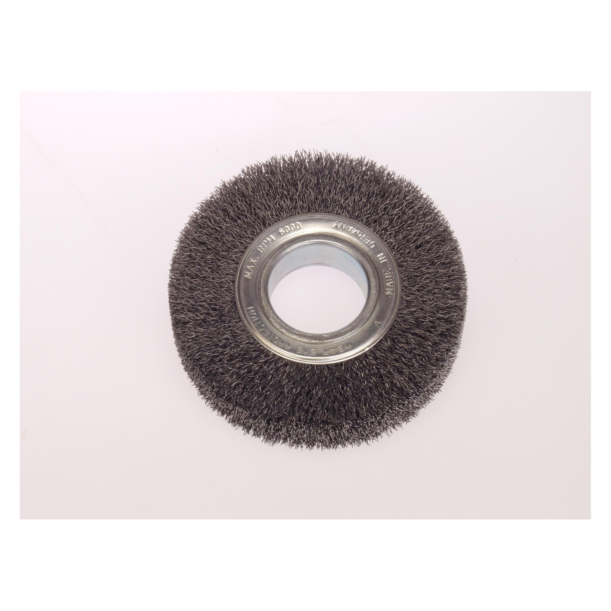 Lessmann Rundbürste Ø 125 mm breit 21-23 mm Rohr 40 mm Stahldraht (334162)