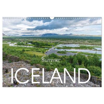 Summer in Iceland (Wall Calendar 2026 DIN A3 landscape), CALVENDO 12 Month Wall Calendar