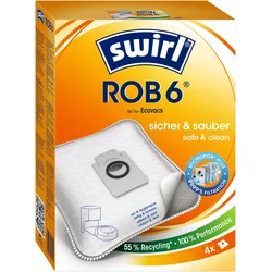2x Swirl ROB 6 EcoPor, Staubsaugerbeutel