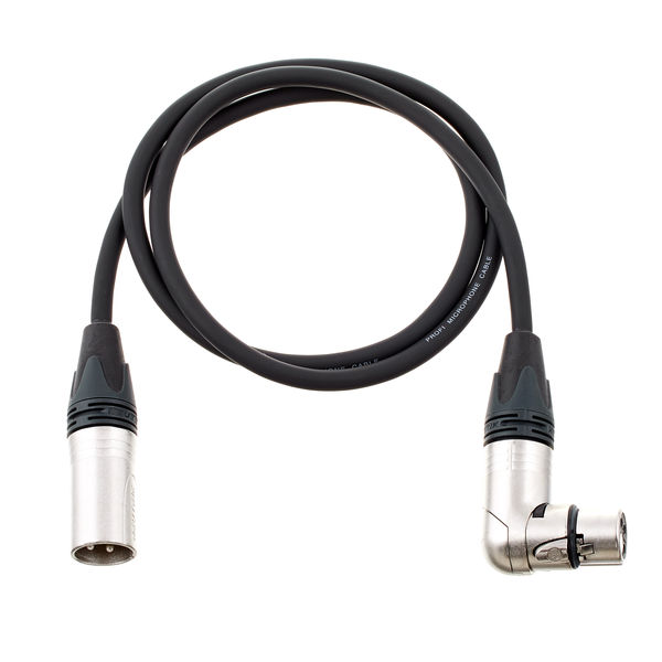 pro snake XLR Patch Angled/Female 1m nero