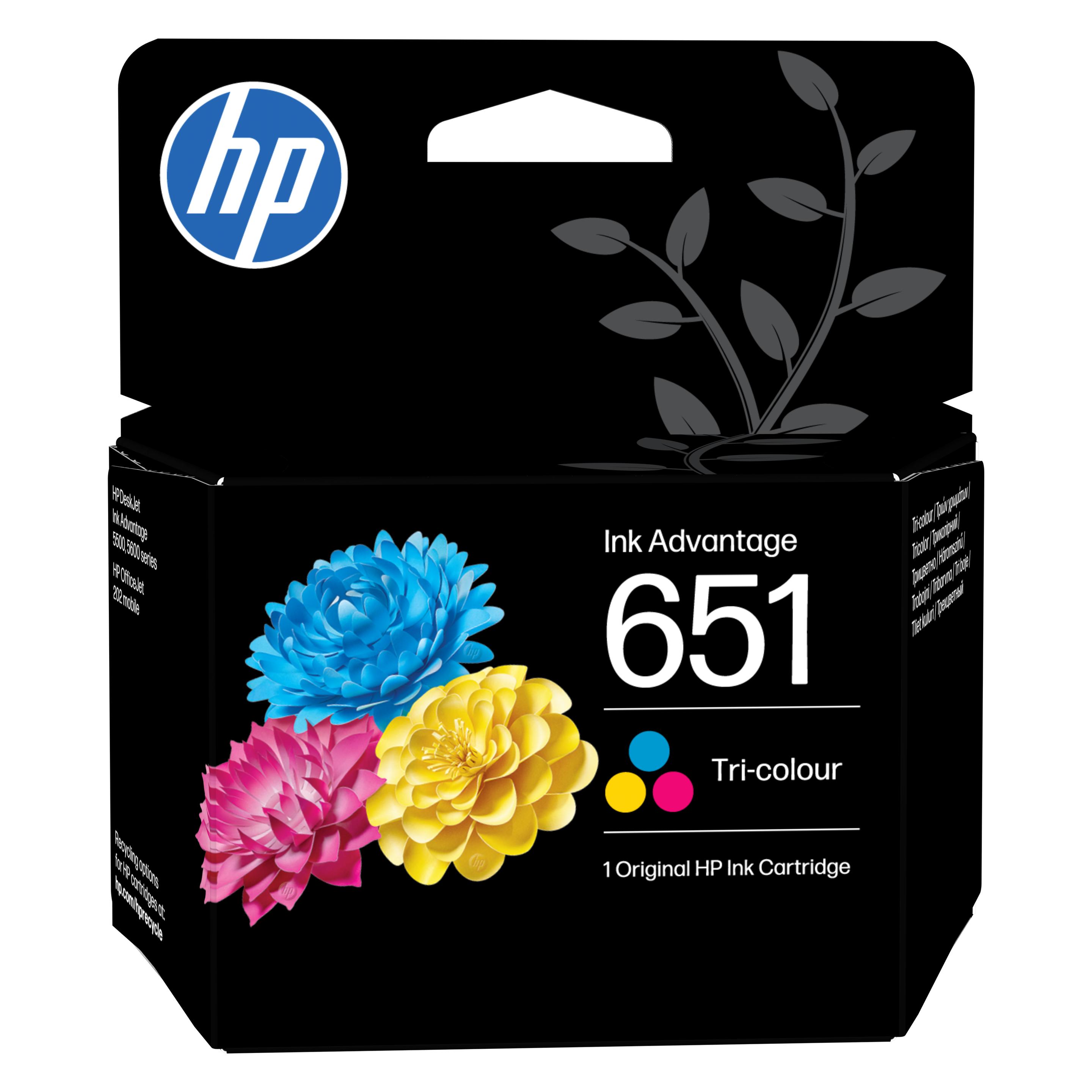 HP 651 Tri-color Original Ink Advantage Cartridge (C, M, Y) (C2P11AE#LS1)