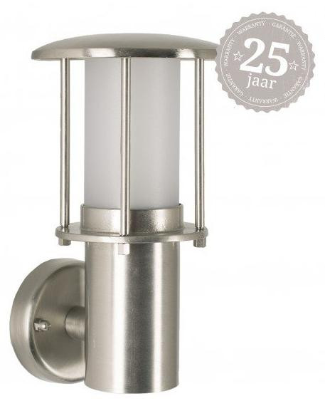 KS Verlichting Landelijke muurlamp Resident in metaal met glazen cilinder - goud/messing of zilver