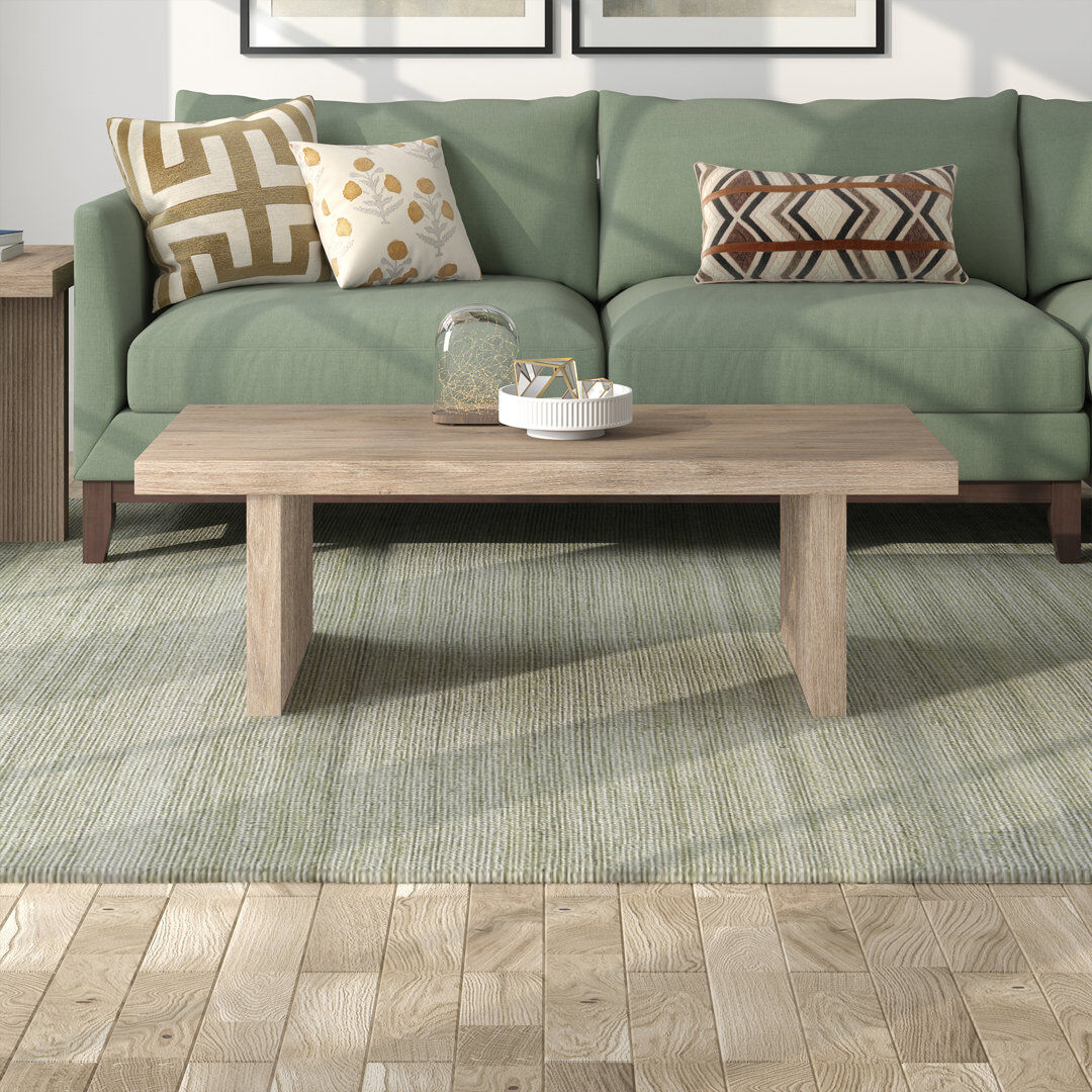 Latitude Run Aleona Sled Coffee Table Beige
