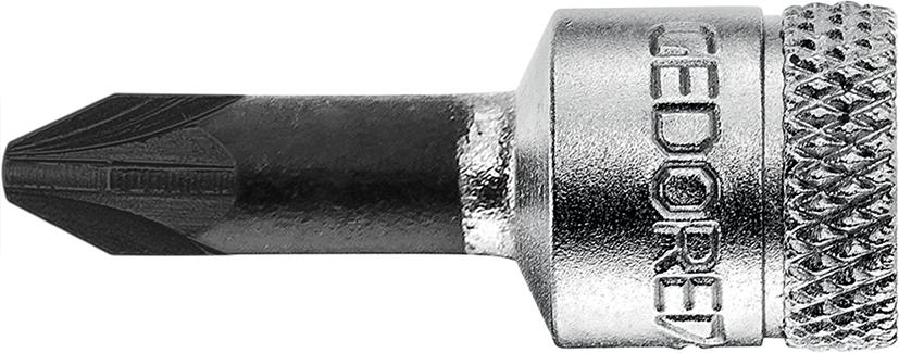 Gedore Schraubendrehereinsatz 1/4" für Kreuzschlitz-Schrauben PZ