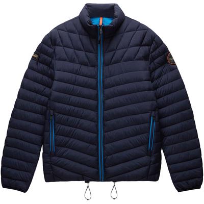 Steppjacke NAPAPIJRI "LAPAZ", Herren, Gr. M, blau (blu marine), Web, Obermaterial: 100% Polyamid, Jacken Steppjacke, mit Stehkragen