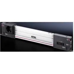 Rittal LED system light - Rack-Leuchte - Wechselstrom 100-240 V, Serverschrank Zubehör, Weiss, Schwarz